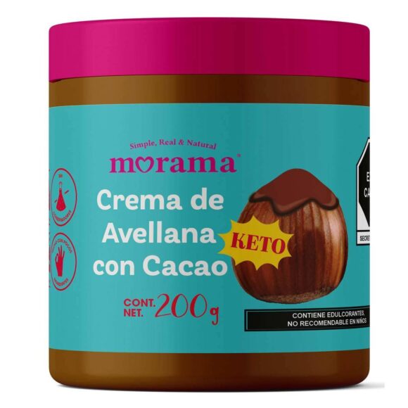 CREMA DE AVELLANA CON CACAO KETO 200gr.